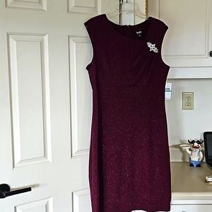 NWT SLNY Evening Dress Glister and Bling